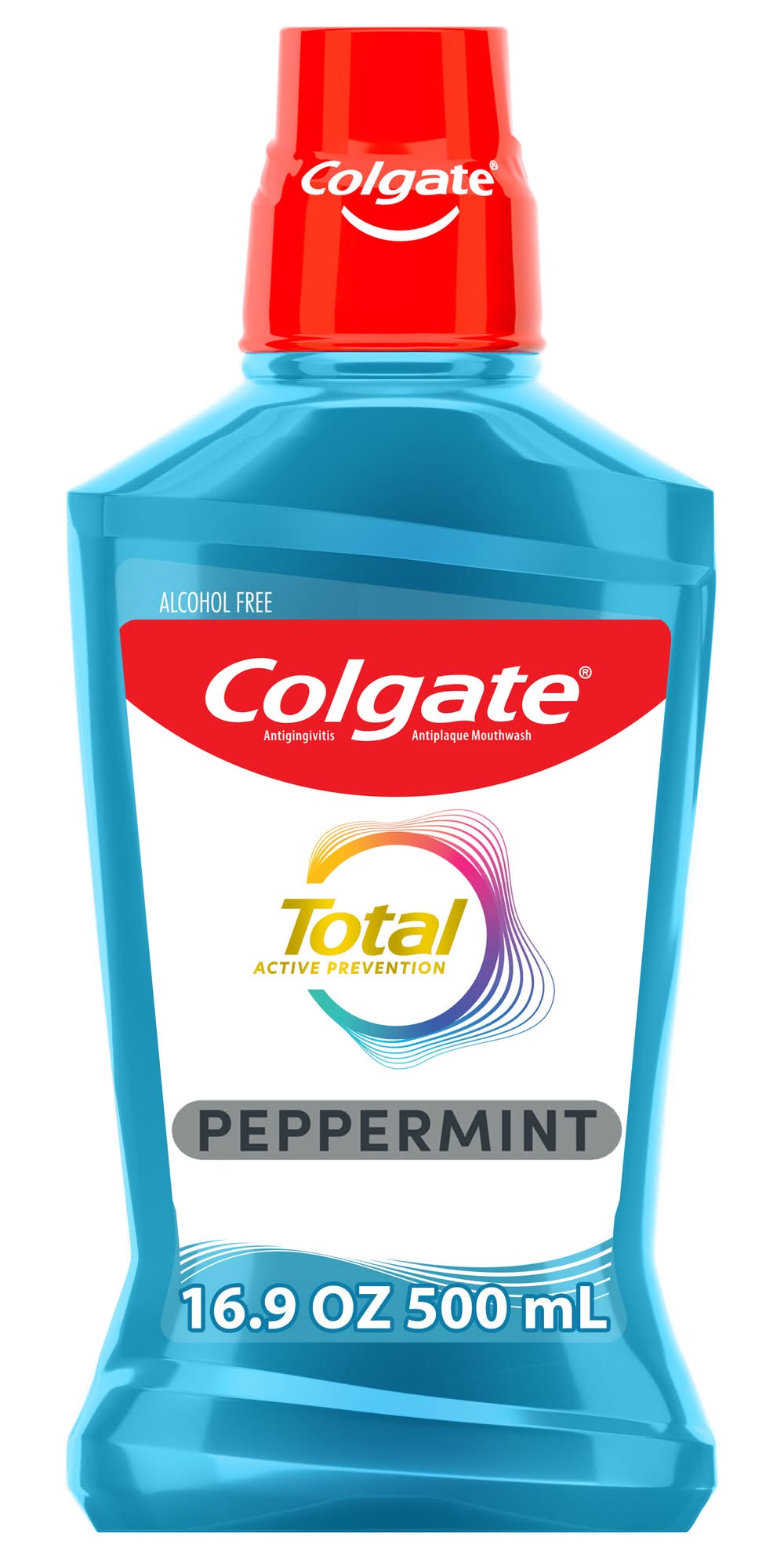 Colgate Alcohol-Free Peppermint Total Mouthwash (500 ml)