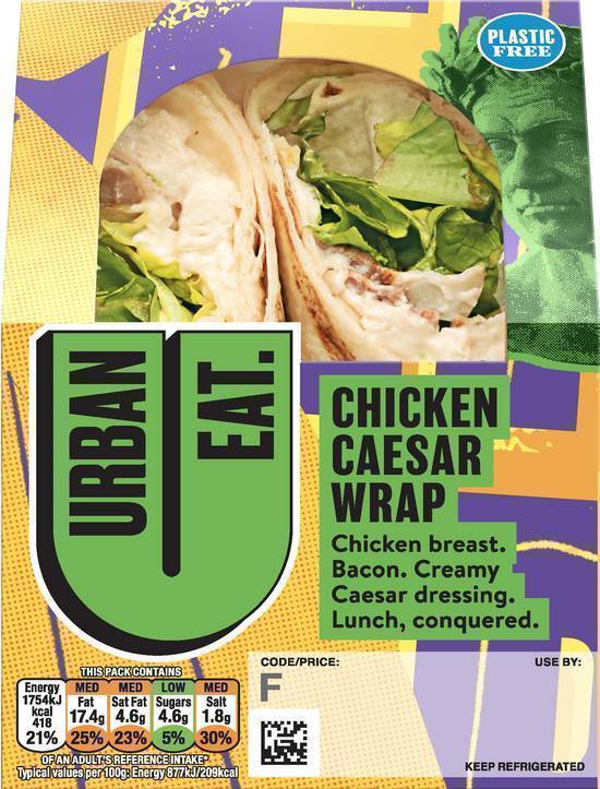 Urban Eat Chicken & Bacon Caesar wrap