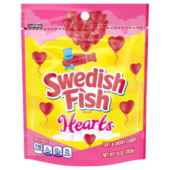 Swedish Fish Soft & Chewy Valentines Day Candy Hearts