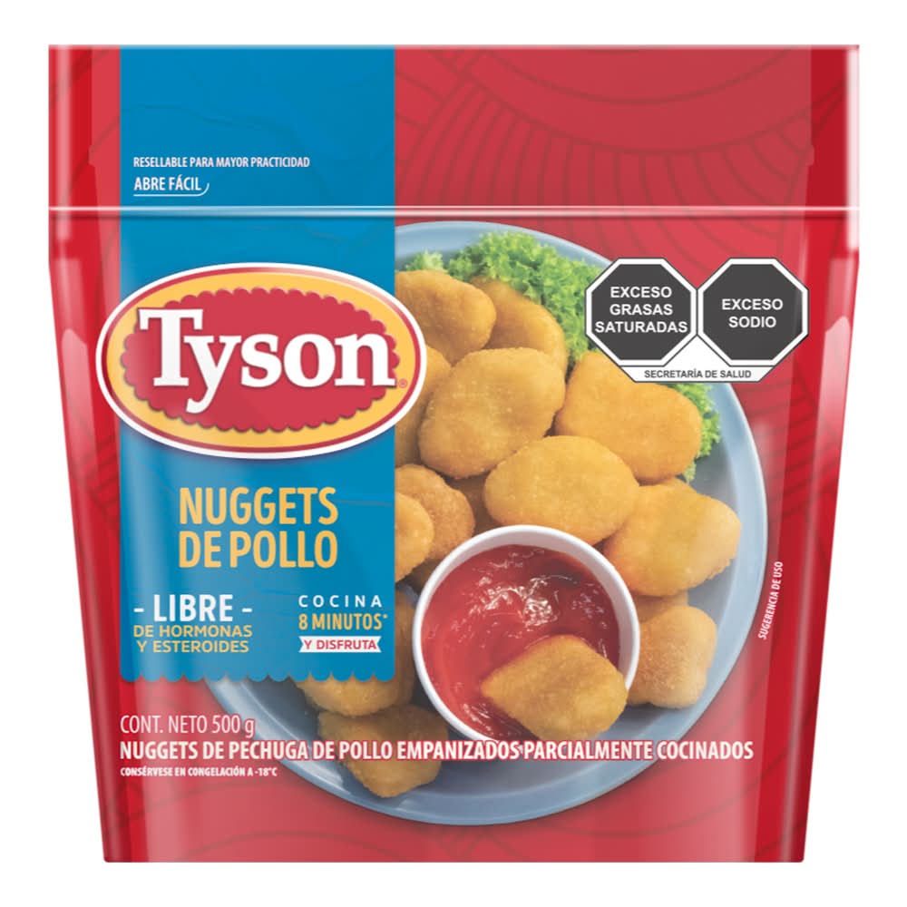 Tyson · Kids nuggets de pechuga de pollo empanizados (500 g)