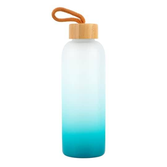 Make Market Frosted Glass Sublimation Bottle, Teal Gradient