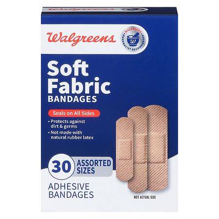 Walgreens Soft Fabric Adhesive Bandages Assorted
