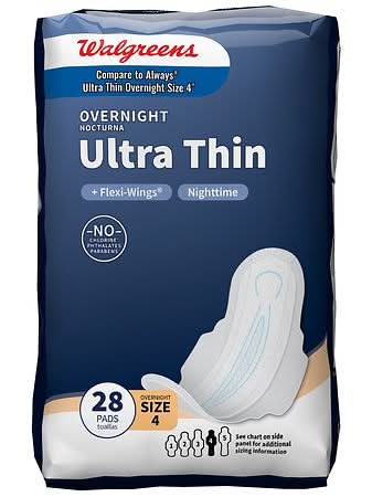 Walgreens Ultra Thin Maxi Pads With Flexi Wings, 4 (28 ct)