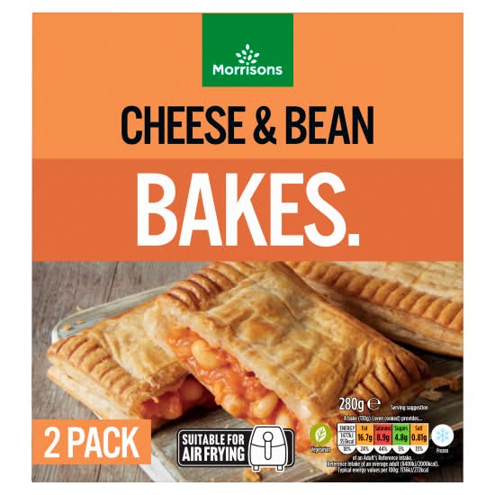 Morrisons Cheese & Bean Bakes (2 pack)