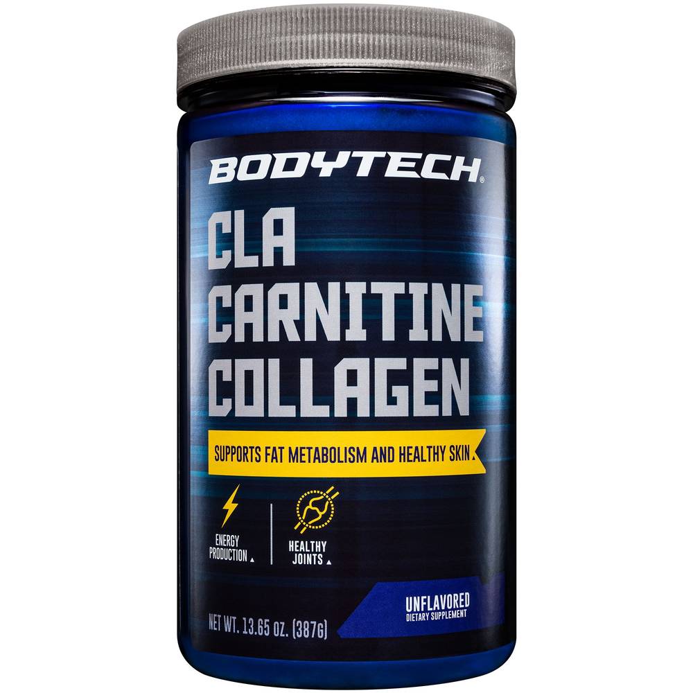 Cla Carnitine Collagen Powder - Supports Fat Metabolism & Healthy Skin - Unflavored (13.65 Oz./30 Servings)
