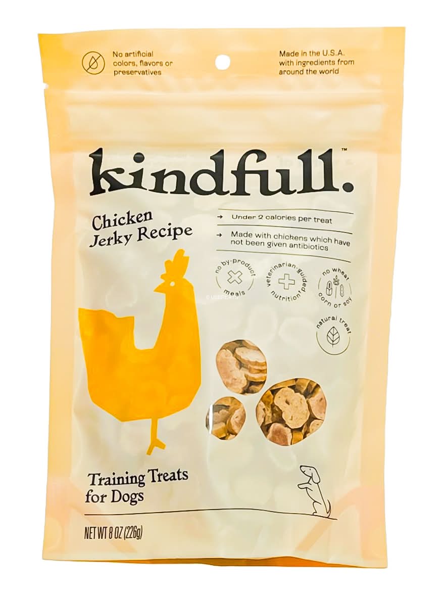 Kindfull Jerky Recipe Training Dog Treats, Chicken (8 oz)
