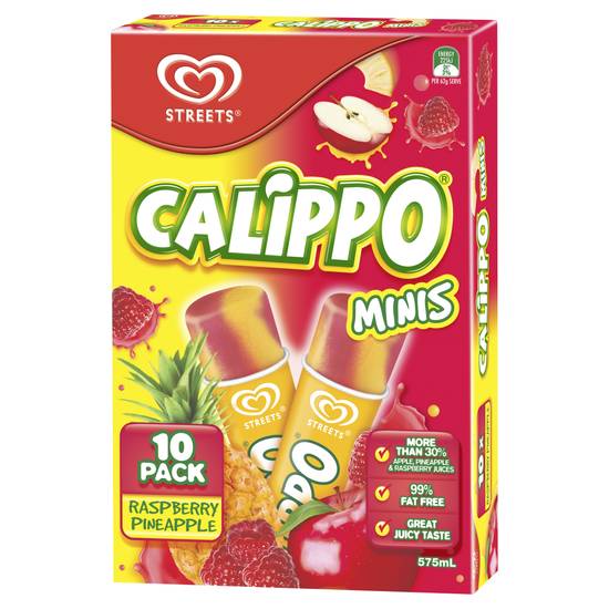 Calippo Raspberry & Pineapple Minis 10 Pack