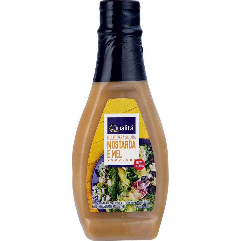 Qualitá molho para salada mostarda e mel (240ml)