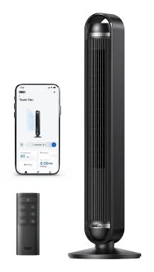 Dreo Cruiser Pro Dc Smart Tower Fan, 42 in, Black