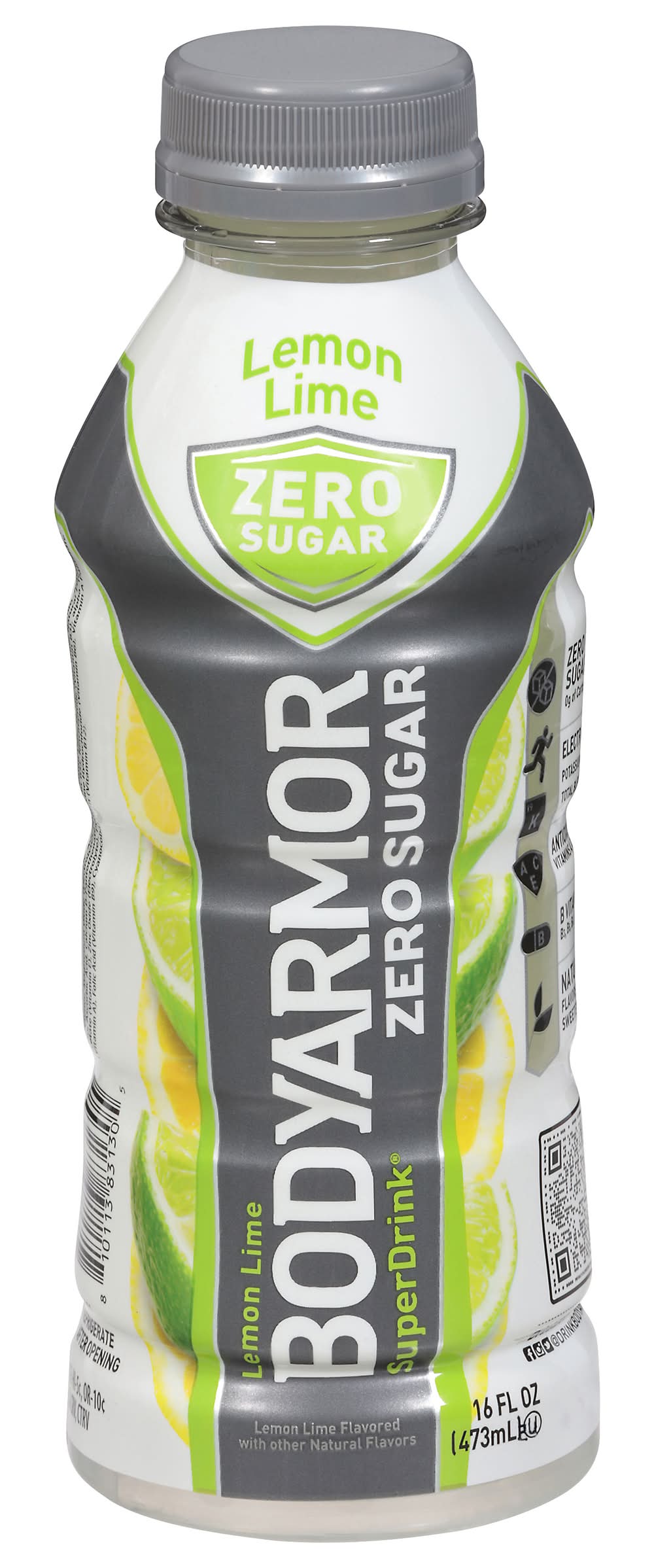 BODYARMOR Zero Sugar Sports Drink, Lemon Lime (16 fl oz)