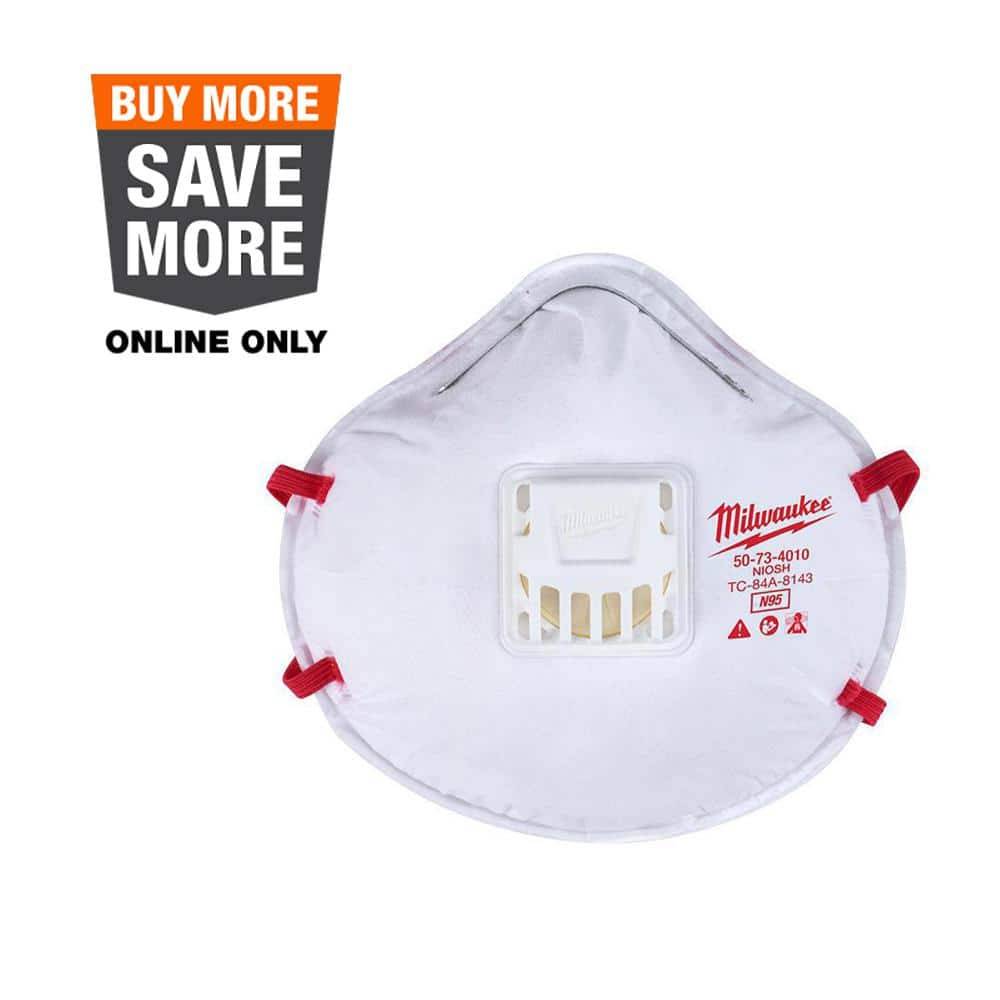 Milwaukee N95 Professional Multi-Purpose Valved Respirator