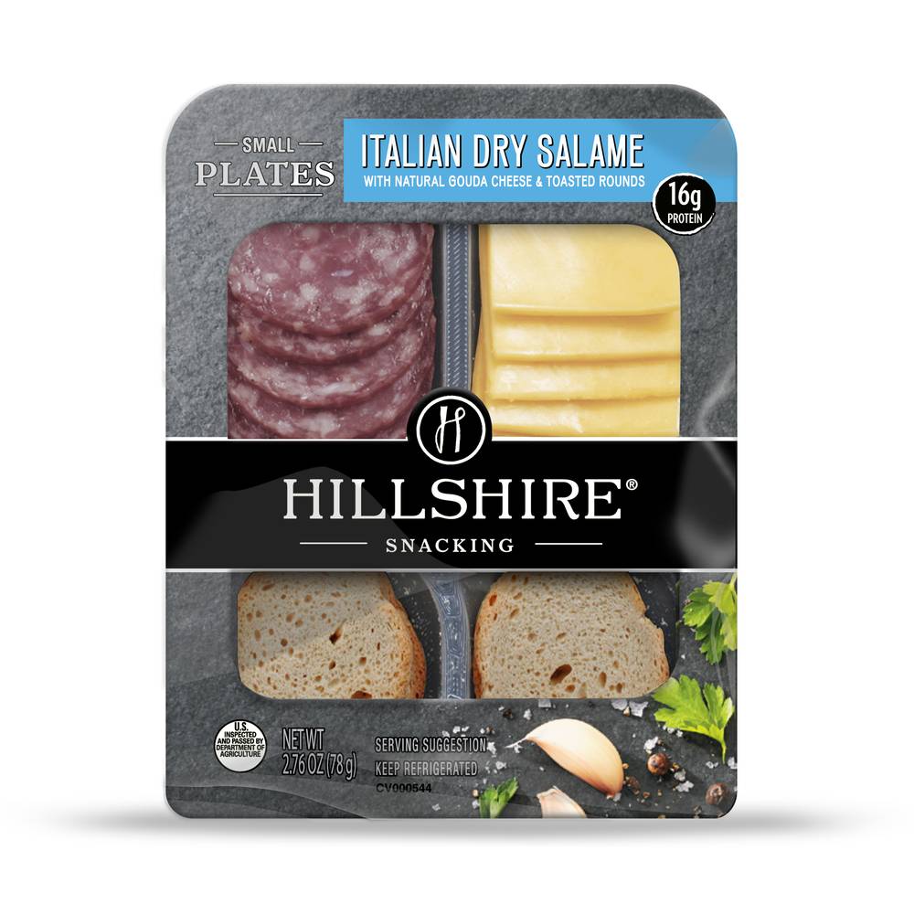 Hillshire Italian Dry Salame With Natural Gouda Cheese & Toasted Rounds Snacking (2.76 oz)