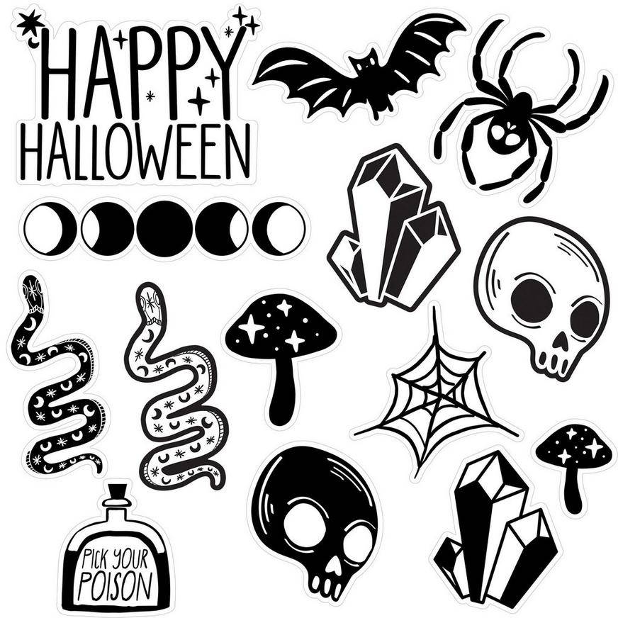 Spellbound Halloween Cardstock Cutouts, 14pc