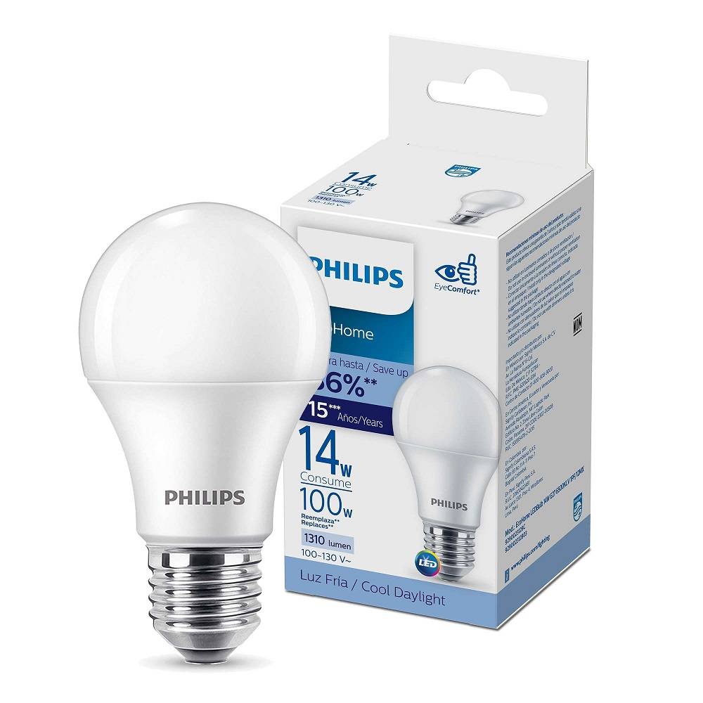 Philips foco ecohome luz fría 100w