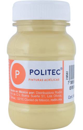 Politec · Pintura acrílica, crema (100 ml)