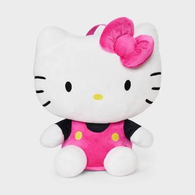 Girls' Hello Kitty 14" Plush Backpack - Pink/White