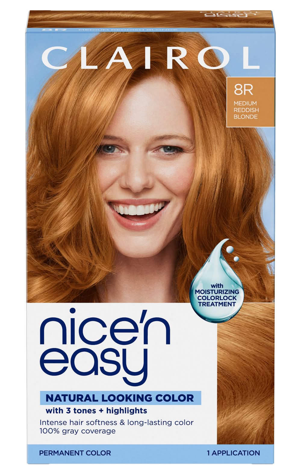 Clairol Nice'n Easy Medium Reddish Blond 8r Permanent Hair Color (9.6 oz)