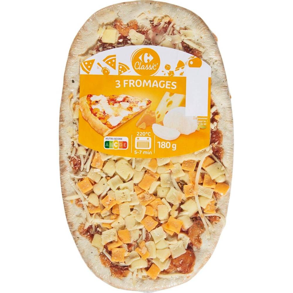 Carrefour - Pizza 3 fromages (180g)