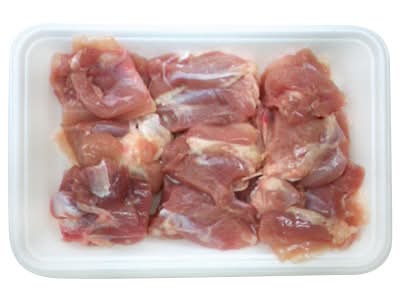 若どりもも肉角切り（国産）　１パック(206g～296gの間でお届け)