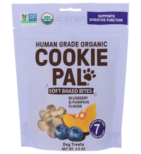 Cookie Pal Dog Biscuits Organic Blueberry Pumpkin Soft Baked Dog Biscuits