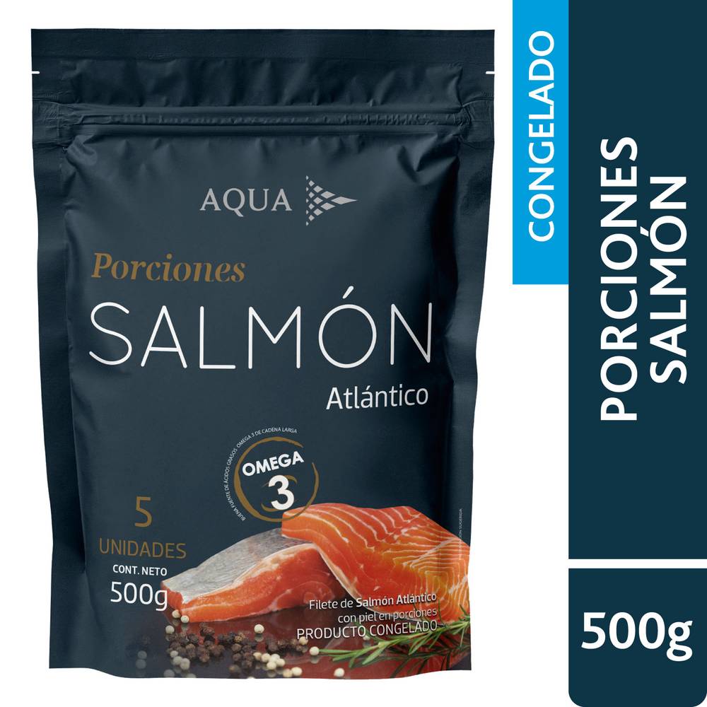 Aqua seltzer salmón trozo