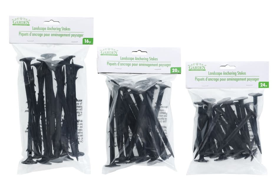 Garden Collection Landscape Anchoring Stakes, Assorted Among 15-pc, 20-pc, And 24-pc Packs.