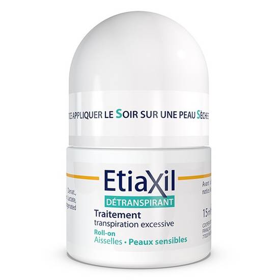 Etiaxil Détranspirant Aisselles Peaux Sensibles Roll-On 15 ml