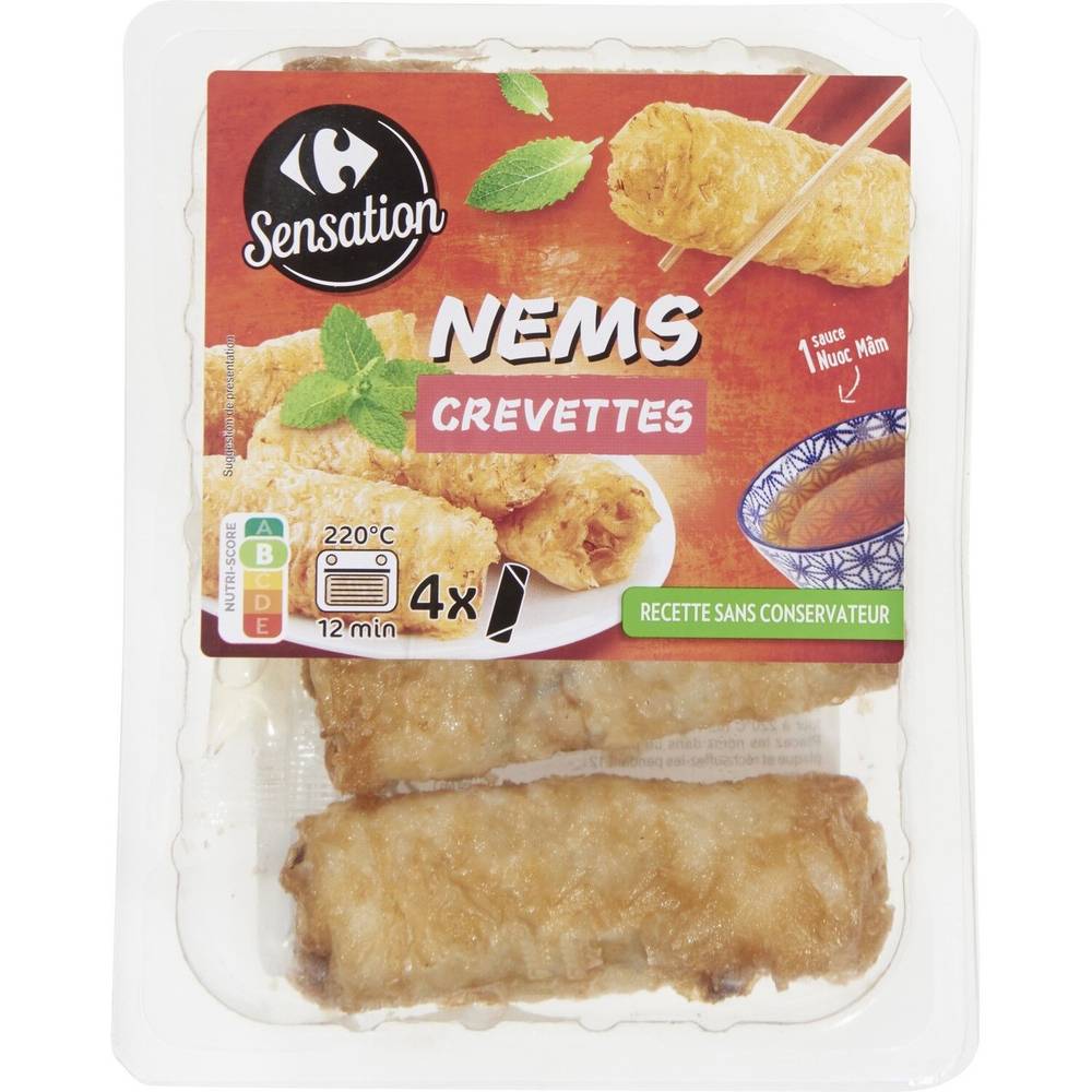 Carrefour Sensation - Nems crevettes  sauce nuoc mâm