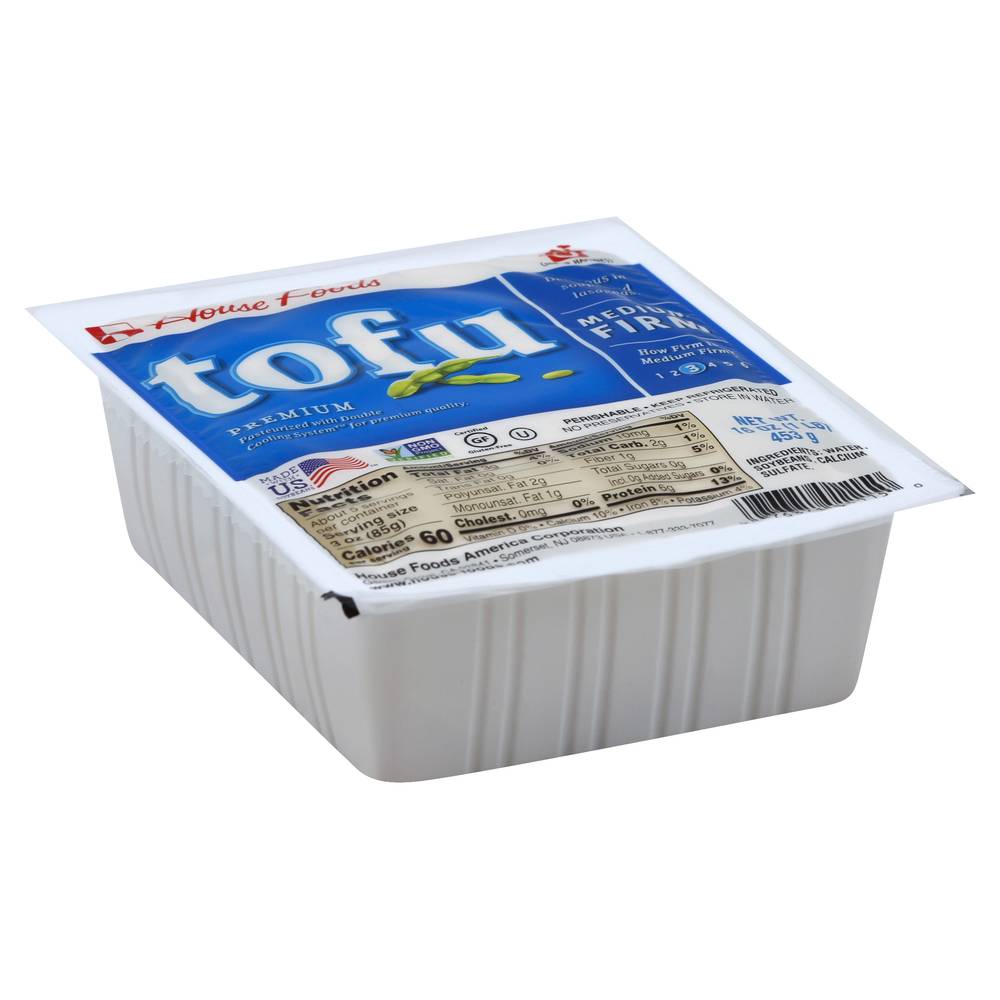 House Foods Premium Medium Firm Tofu Gluten Free (1 lbs)