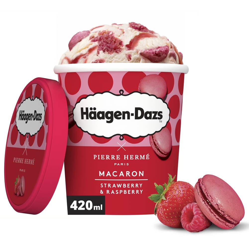 Häagen-Dazs - Pierre hermé glace macaron strawberry et raspberry