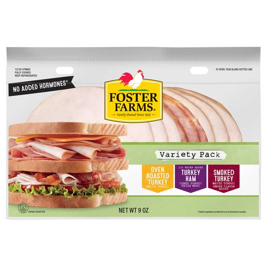 Foster Farms Club Sandwich Variety pack Deli Meat
