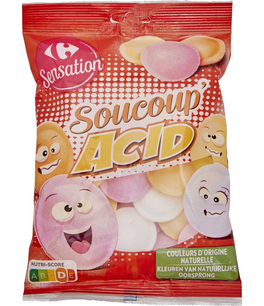 Carrefour Sensation - Bonbons soucoupes acid (39g)