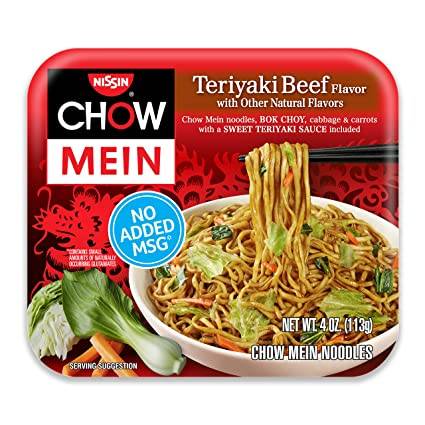 Nissin Chow Mein Noodles, Teriyaki Beef