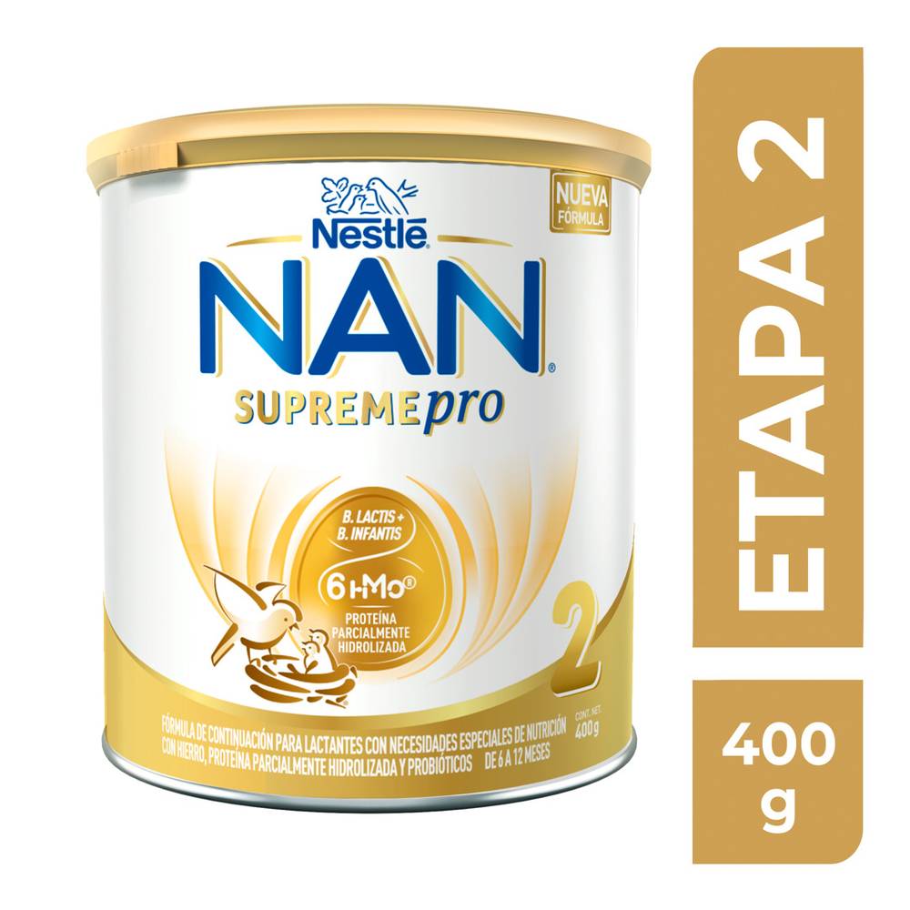 NAN · Fórmula láctea supreme pro 2 (400 g)