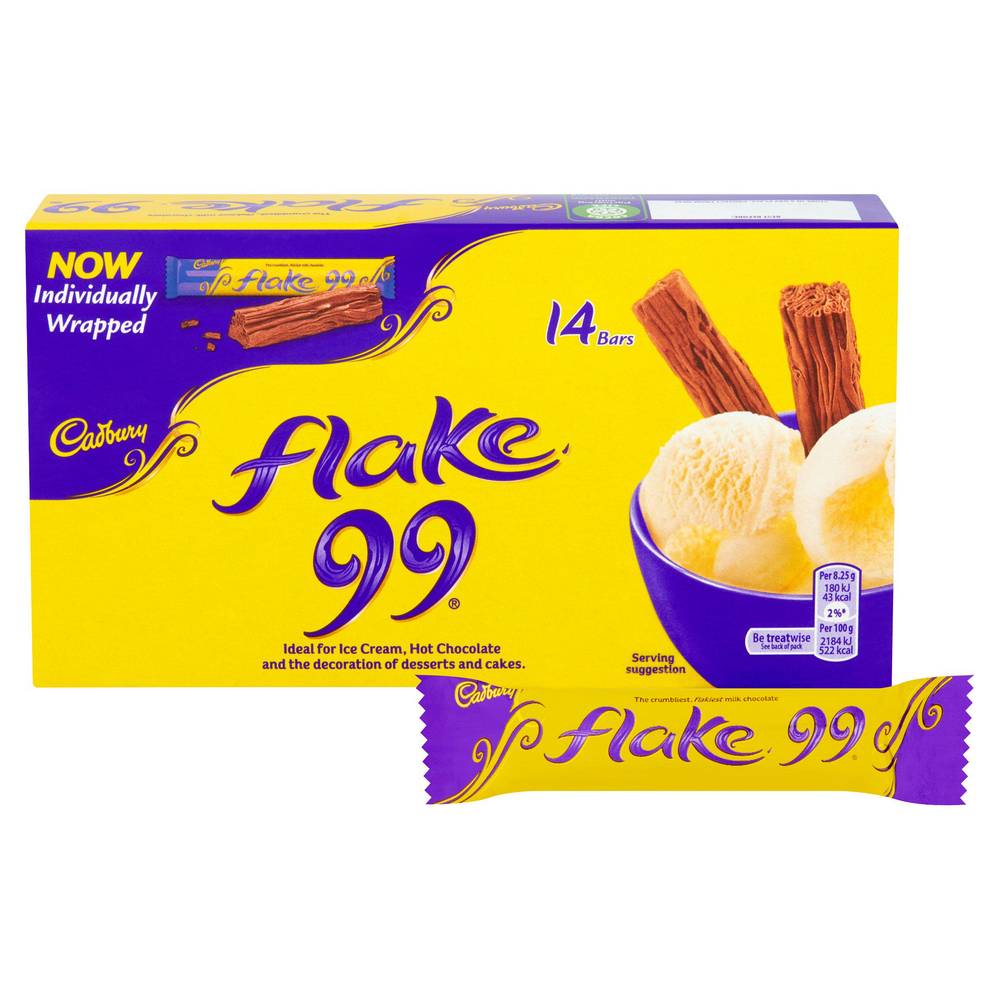 Cadbury Flake 99 Chocolate Mini Bars x14 114g