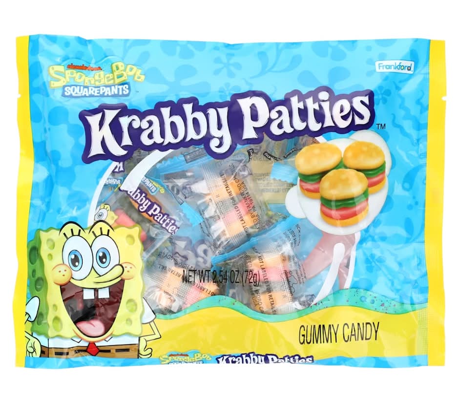 Frankford Spongebob Squarepants Krabby Patties Gummy Candy (2.54 oz)