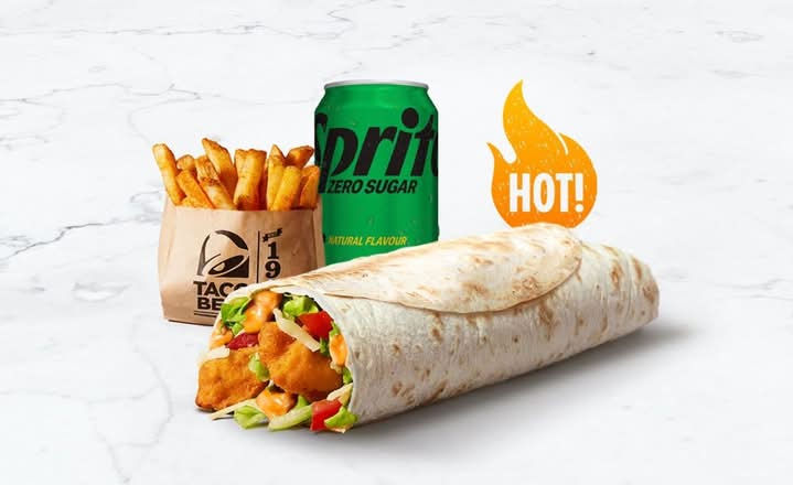 Lava Crispy Chicken Burrito Combo