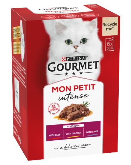 Gourmet Mon Petit Intense Fine Cuts Cat Food (6 pack)