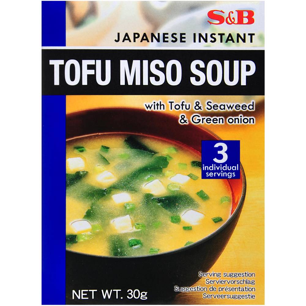 S&B Japanese Instant Tofu Miso Soup (30g)