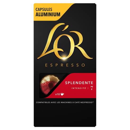 L'or - Espresso café moulu en capsules intensité 7 (52 g)