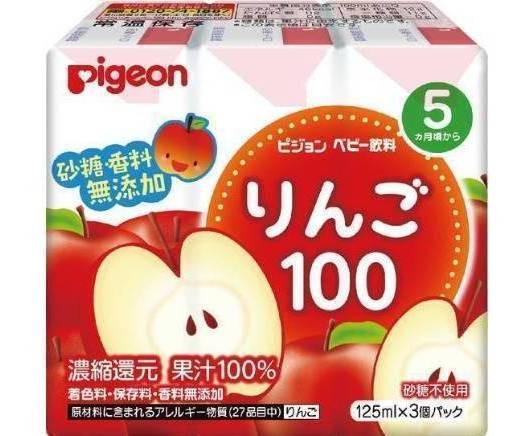 ピジョン りんご１００ (x 3)