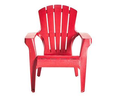 Gracious Living Crimson Plastic Stack Outdoor Adirondack Chair (red)