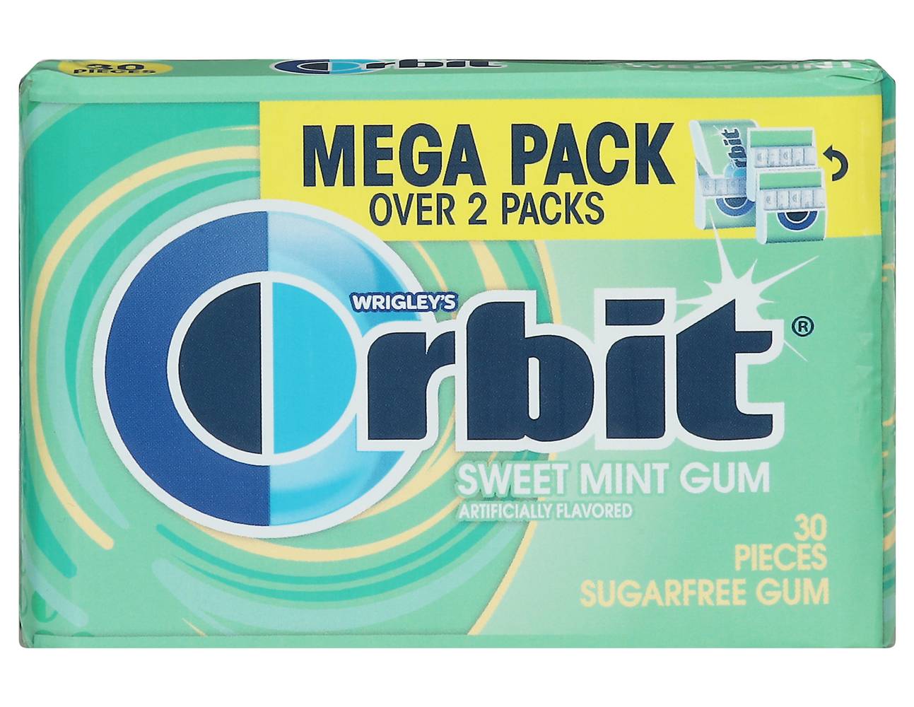 Wrigley's Orbit Sweet Mint Sugar Free Chewing Gum Mega pack (30 ct)