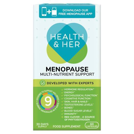 Health & Her Menopause Multi-Nutrient Support Capsules (60 ct)