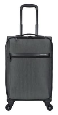 Skyline Softside Carry on Spinner Suitcase 40 lb, Gray Heather