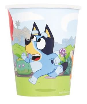 Unique Party Favors Bluey Paper Disposable Cups 9 oz (8 ct)