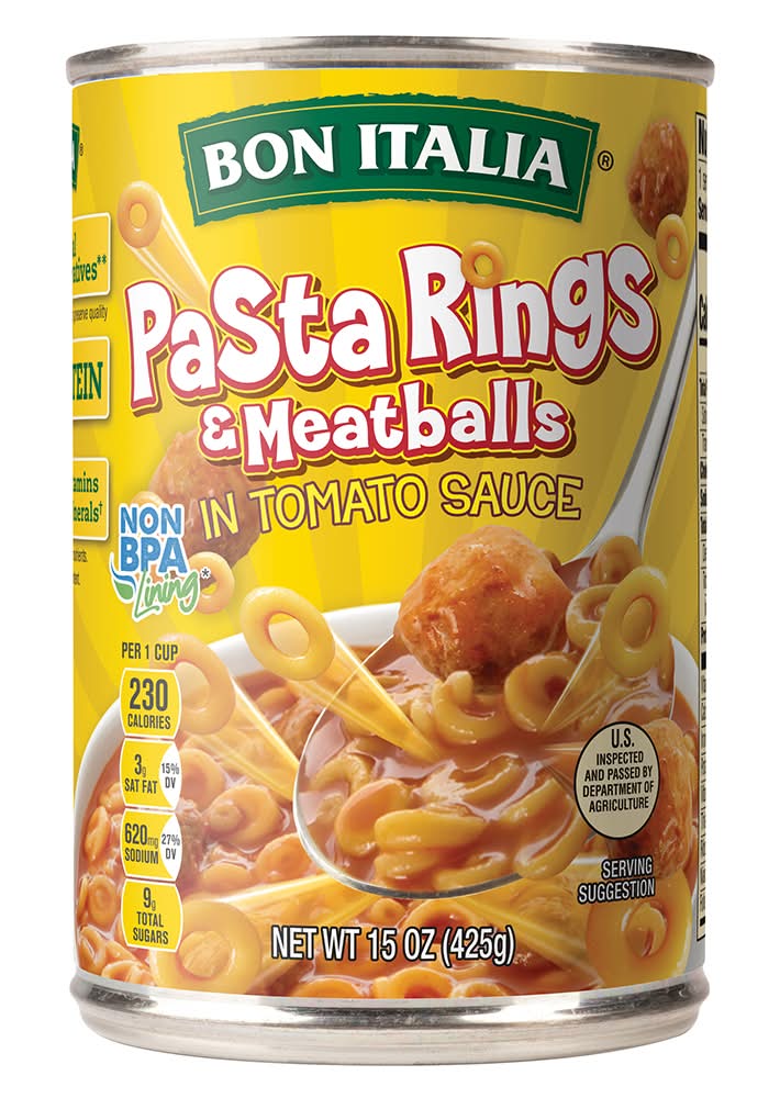 Bon Italia Spaghetti Rings With Meatballs (15 oz)