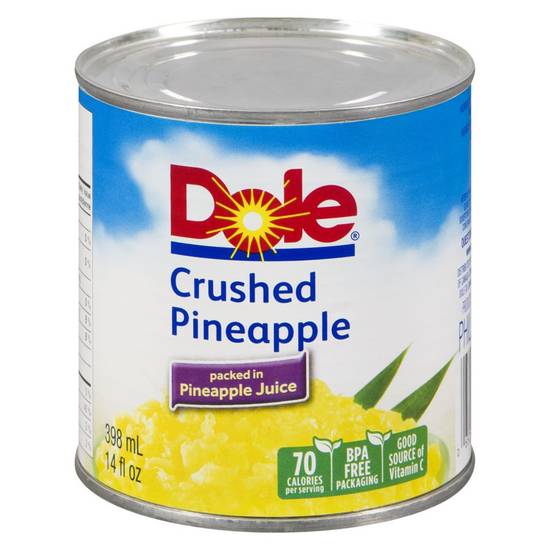 Dole Crushed Pineapple in Pineapple Juice (398 ml)