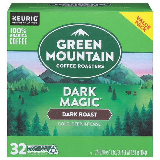 Green Mountain Coffee Roasters Value pack Coffee (32 pack, 0.4 oz) (dark magic)