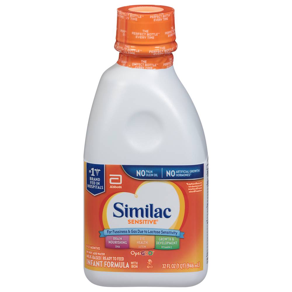 Similac Sensitive Infant Formula With Iron Ready To Feed (1 quart)